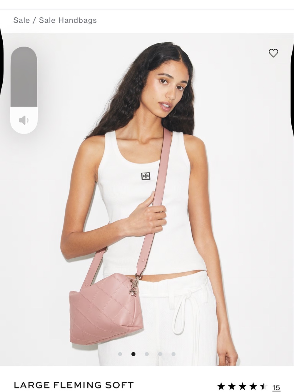 Tory Burch Large Fleming Soft Quilted Crossbody - Dusty Rose